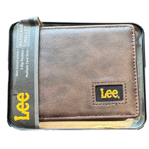 Lee Brown Leather Wallet NWT